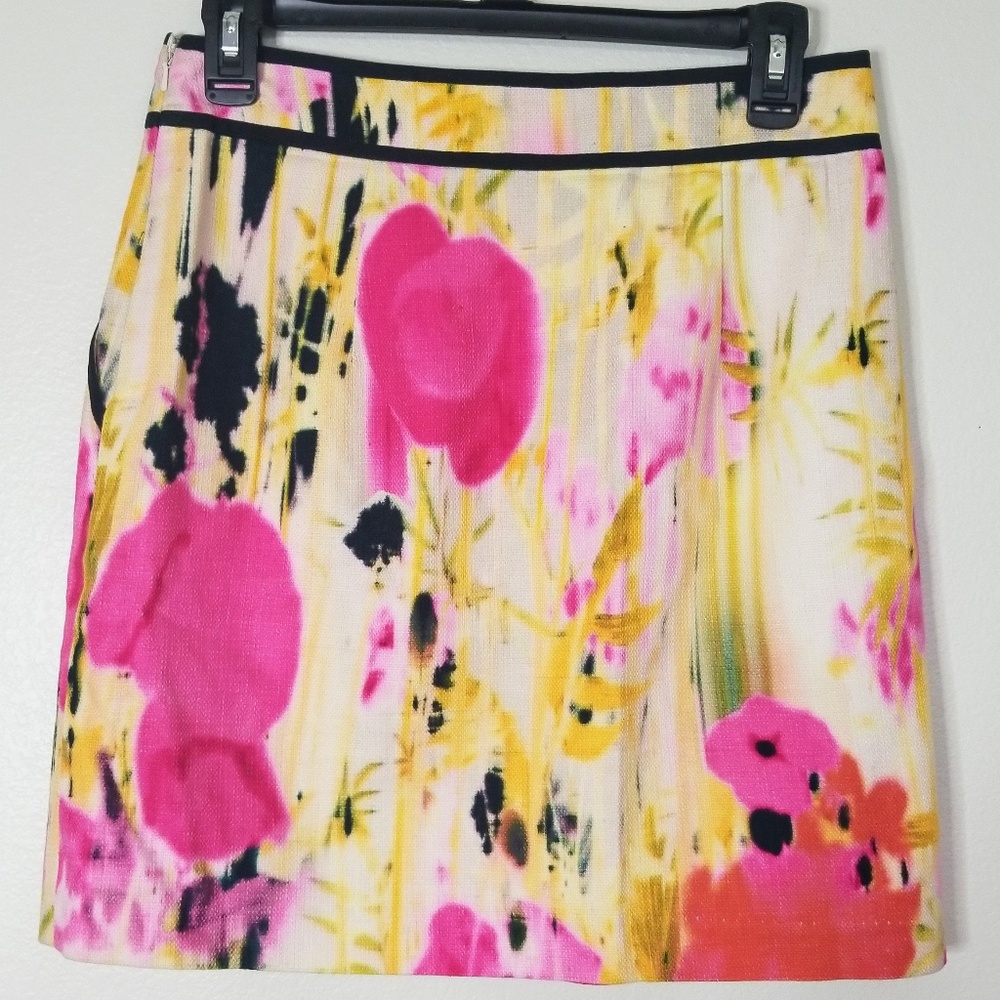 TABITHA Rain Poppy Watercolor Skirt A-line - Picture 3 of 5